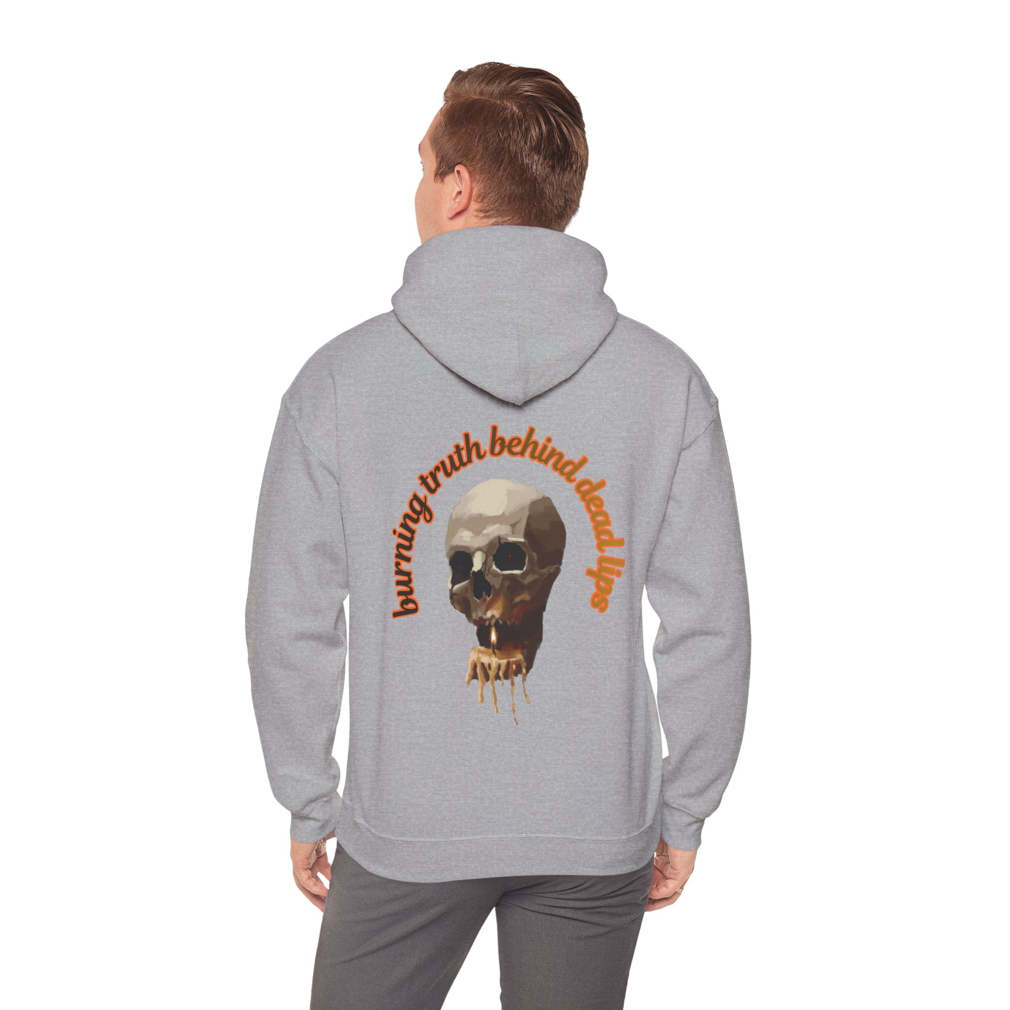 Skull Candle Hoodie, gothic skull sweat-shirt, skull and flame hoodie , skull art, Skeleton Design Hoodie, Death Candle Skull hoodie Sweatshirt ,Edgy Skull Candle Hoodie, design drawn by artist