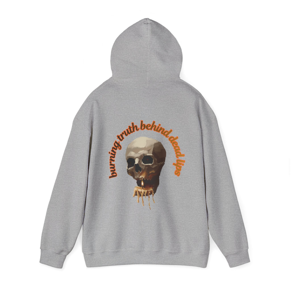 Skull Candle Hoodie, gothic skull sweat-shirt, skull and flame hoodie , skull art, Skeleton Design Hoodie, Death Candle Skull hoodie Sweatshirt ,Edgy Skull Candle Hoodie, design drawn by artist