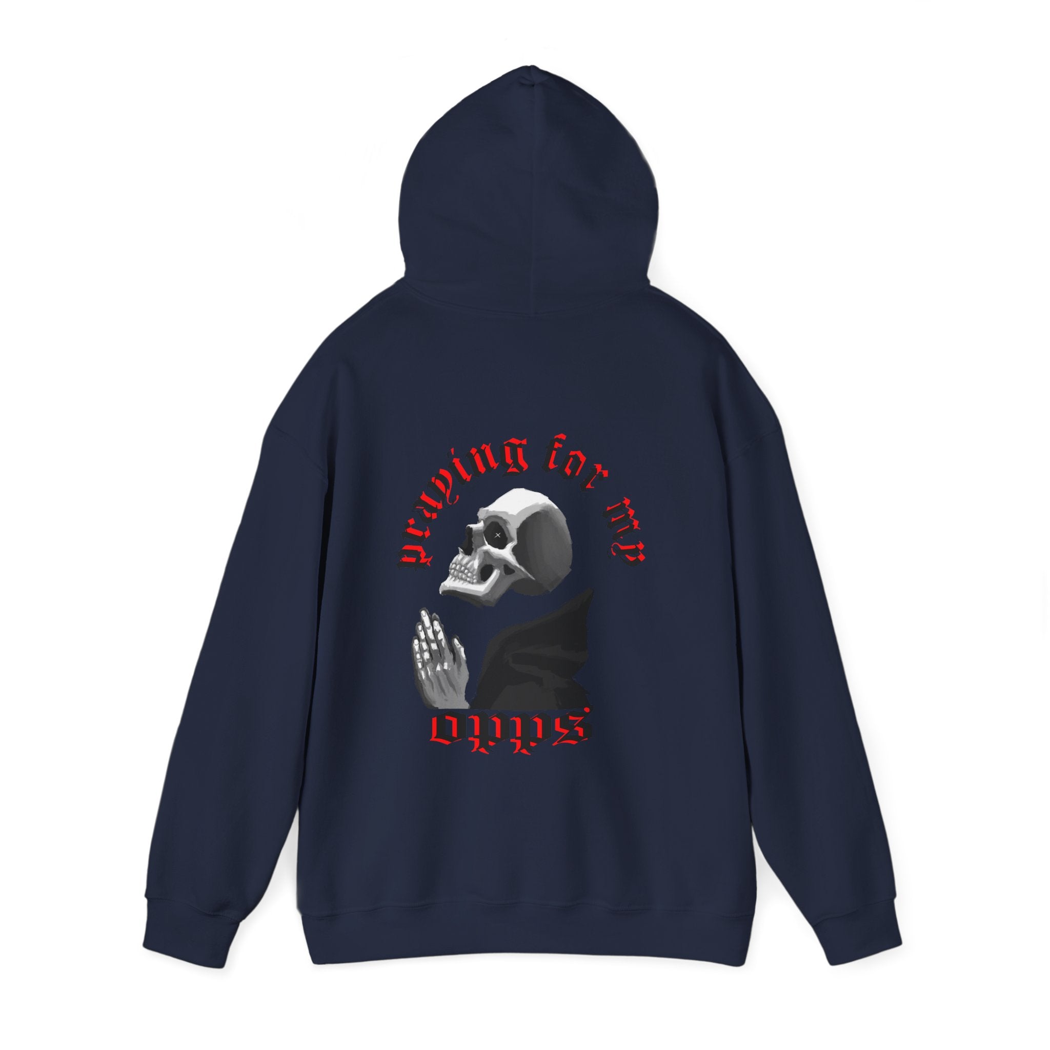 Opps skull Hoodie, gothic skull sweat-shirt, warm pullover, question skull art, Skeleton Design Hoodie, Sweatshirt monochrome, Skull and Bones Hoodie, design drawn by artist