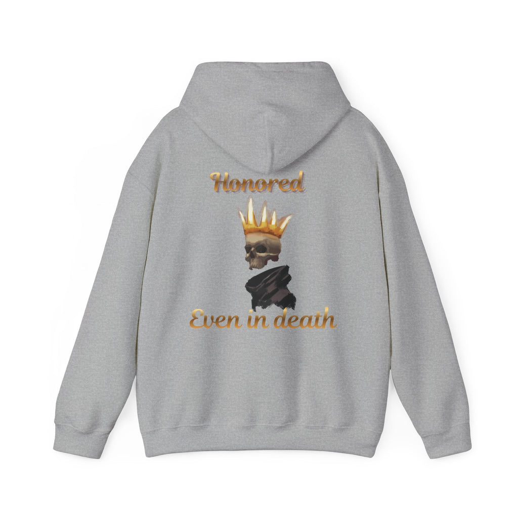 Honored skull art Hoodie, gothic skull sweat-shirt, reality skull pullover, skull art, Skull Drip Hoodie, design drawn by artist