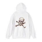Cross bone skull art Hoodie, gothic skull sweat-shirt, warm pullover, skull art, Skull and Bones Hoodie, design drawn by artist