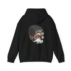 Peeping skull art Hoodie, gothic skull sweat-shirt,  skull pullover, skull art, Skull Drip Hoodie, design drawn by artist