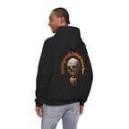 Skull Candle Hoodie, gothic skull sweat-shirt, skull and flame hoodie , skull art, Skeleton Design Hoodie, Death Candle Skull hoodie Sweatshirt ,Edgy Skull Candle Hoodie, design drawn by artist