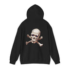 Cross bone skull art Hoodie, gothic skull sweat-shirt, warm pullover, skull art, Skull and Bones Hoodie, design drawn by artist
