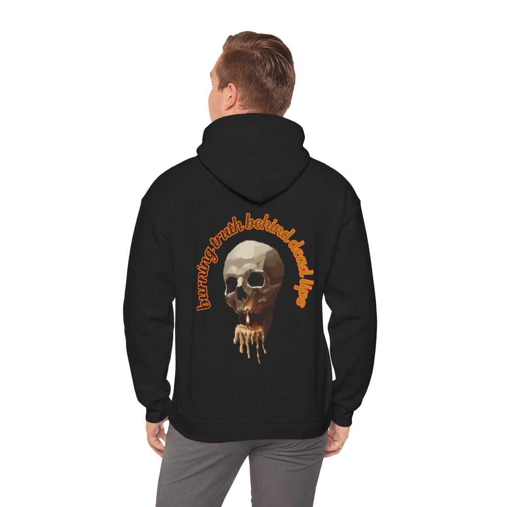 Skull Candle Hoodie, gothic skull sweat-shirt, skull and flame hoodie , skull art, Skeleton Design Hoodie, Death Candle Skull hoodie Sweatshirt ,Edgy Skull Candle Hoodie, design drawn by artist