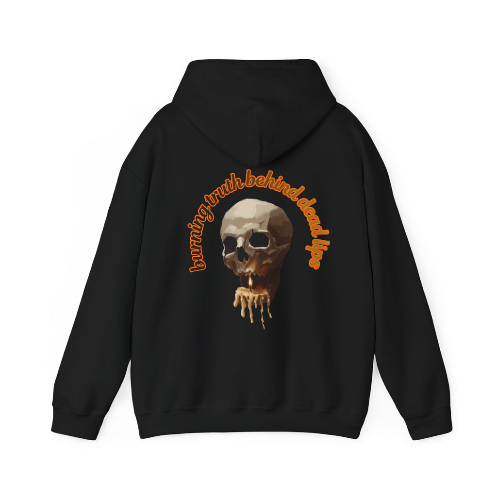 Skull Candle Hoodie, gothic skull sweat-shirt, skull and flame hoodie , skull art, Skeleton Design Hoodie, Death Candle Skull hoodie Sweatshirt ,Edgy Skull Candle Hoodie, design drawn by artist
