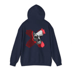 X skull art Hoodie, gothic skull sweat-shirt,  skull pullover, skull art, Skull Drip Hoodie, design drawn by artist