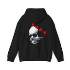 Red crown skull art Hoodie, gothic skull sweat-shirt, reality skull pullover, skull art, Skull Drip Hoodie, design drawn by artist