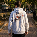 Spider skull art Hoodie, gothic skull sweat-shirt,  skull pullover, skull art, Skull Drip Hoodie, design drawn by artist