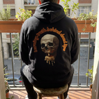 Skull Candle Hoodie, gothic skull sweat-shirt, skull and flame hoodie , skull art, Skeleton Design Hoodie, Death Candle Skull hoodie Sweatshirt ,Edgy Skull Candle Hoodie, design drawn by artist
