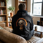 Skull Candle Hoodie, gothic skull sweat-shirt, skull and flame hoodie , skull art, Skeleton Design Hoodie, Death Candle Skull hoodie Sweatshirt ,Edgy Skull Candle Hoodie, design drawn by artist