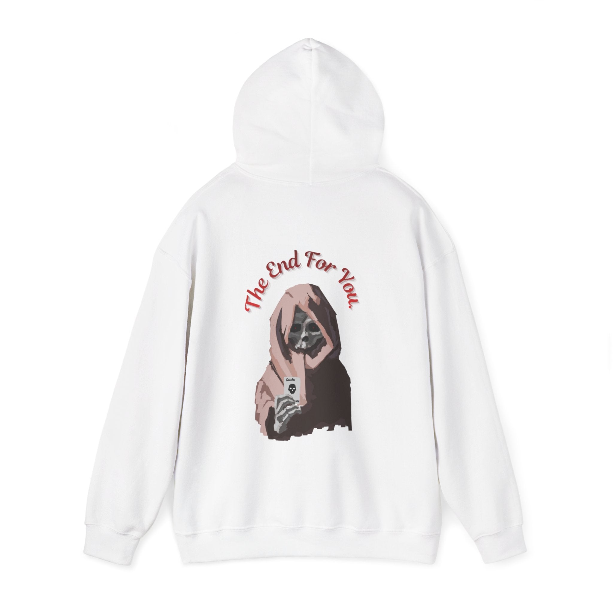 The end skull art Hoodie, gothic skull sweat-shirt,  skull pullover, skull art, Skull Drip Hoodie, design drawn by artist