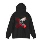 X skull art Hoodie, gothic skull sweat-shirt,  skull pullover, skull art, Skull Drip Hoodie, design drawn by artist