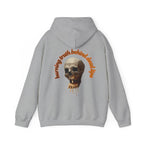 Skull Candle Hoodie, gothic skull sweat-shirt, skull and flame hoodie , skull art, Skeleton Design Hoodie, Death Candle Skull hoodie Sweatshirt ,Edgy Skull Candle Hoodie, design drawn by artist