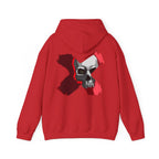 X skull art Hoodie, gothic skull sweat-shirt,  skull pullover, skull art, Skull Drip Hoodie, design drawn by artist