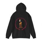 Vintage Skull Candle Hoodie, gothic skull sweat-shirt, warm pullover,  Candle skull art, Flaming Skull Hoodie, Candlelight Skull , design drawn by artist