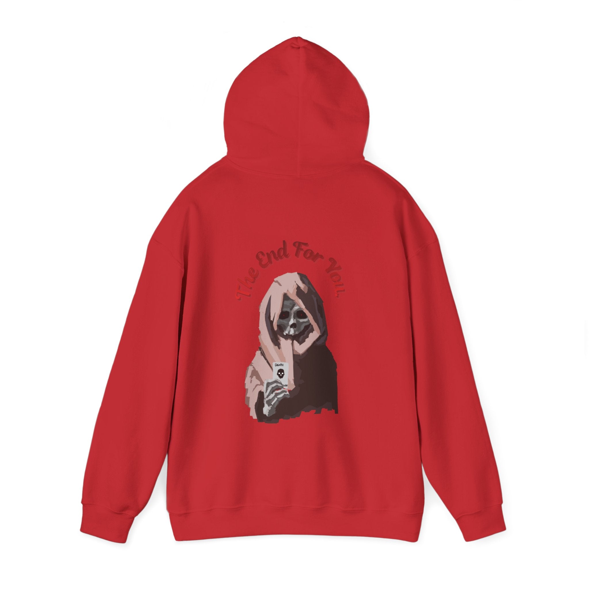 The end skull art Hoodie, gothic skull sweat-shirt,  skull pullover, skull art, Skull Drip Hoodie, design drawn by artist