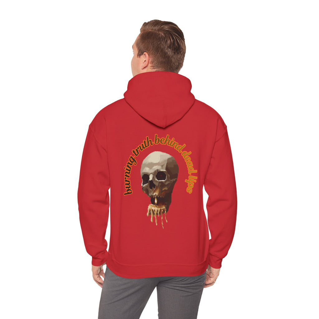 Skull Candle Hoodie, gothic skull sweat-shirt, skull and flame hoodie , skull art, Skeleton Design Hoodie, Death Candle Skull hoodie Sweatshirt ,Edgy Skull Candle Hoodie, design drawn by artist