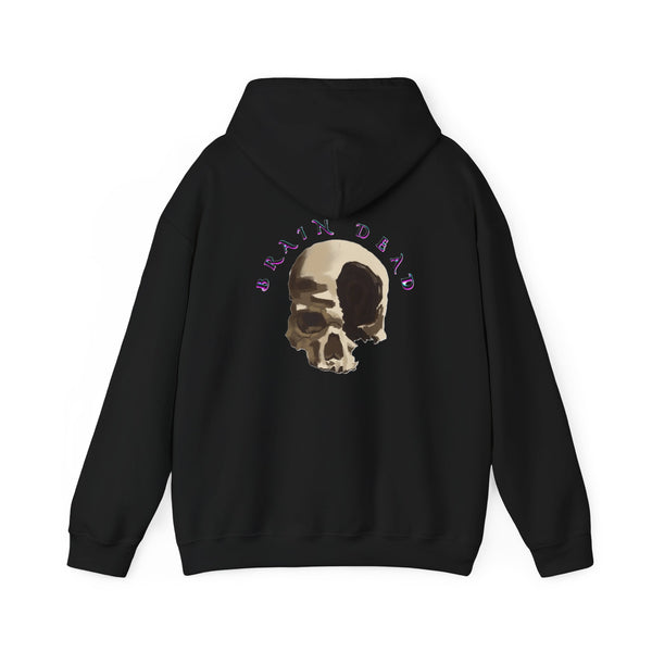 Brain dead skull Hoodie, gothic skull hoodie, warm pullover, skull art, Sweatshirt colored, Skull and Bones Hoodie, design drawn by artist
