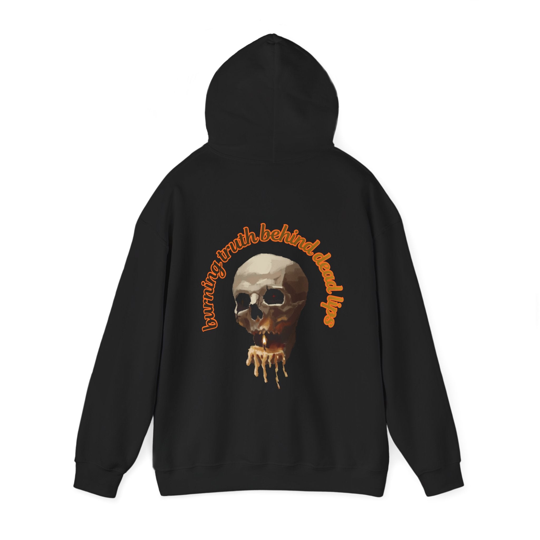 Skull Candle Hoodie, gothic skull sweat-shirt, skull and flame hoodie , skull art, Skeleton Design Hoodie, Death Candle Skull hoodie Sweatshirt ,Edgy Skull Candle Hoodie, design drawn by artist