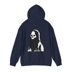 Faded skull art Hoodie, Casual Skull hoodie, Street Fit Skull hoodie, gothic skull sweat-shirt, warm pullover, skull art, Skull and Bones Hoodie, design drawn by artist