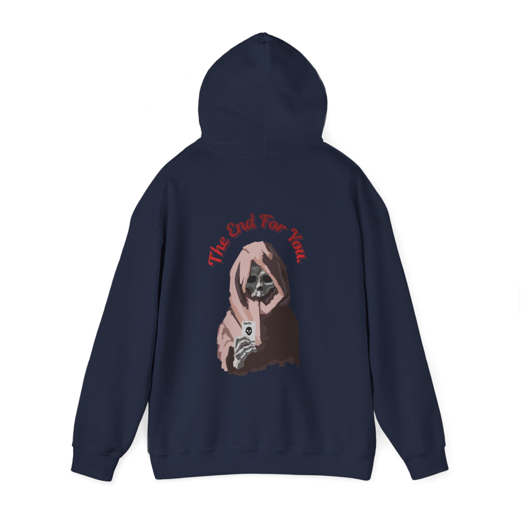 The end skull art Hoodie, gothic skull sweat-shirt,  skull pullover, skull art, Skull Drip Hoodie, design drawn by artist